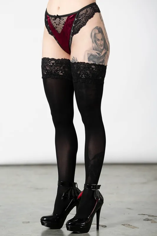 Sacred Spirits Velvet Panty [BLOOD] made by Killstar