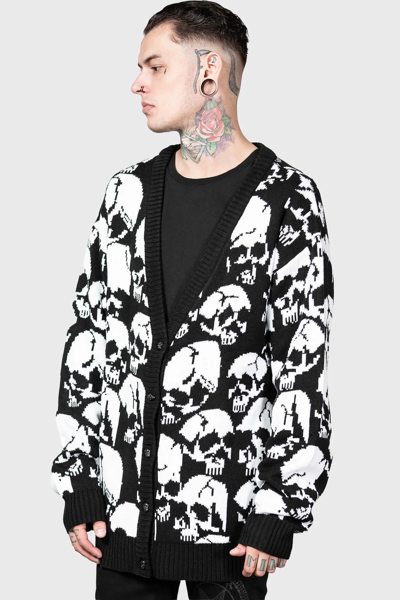 Bone Idle Cardigan sold by Killstar product image thumbnail 2