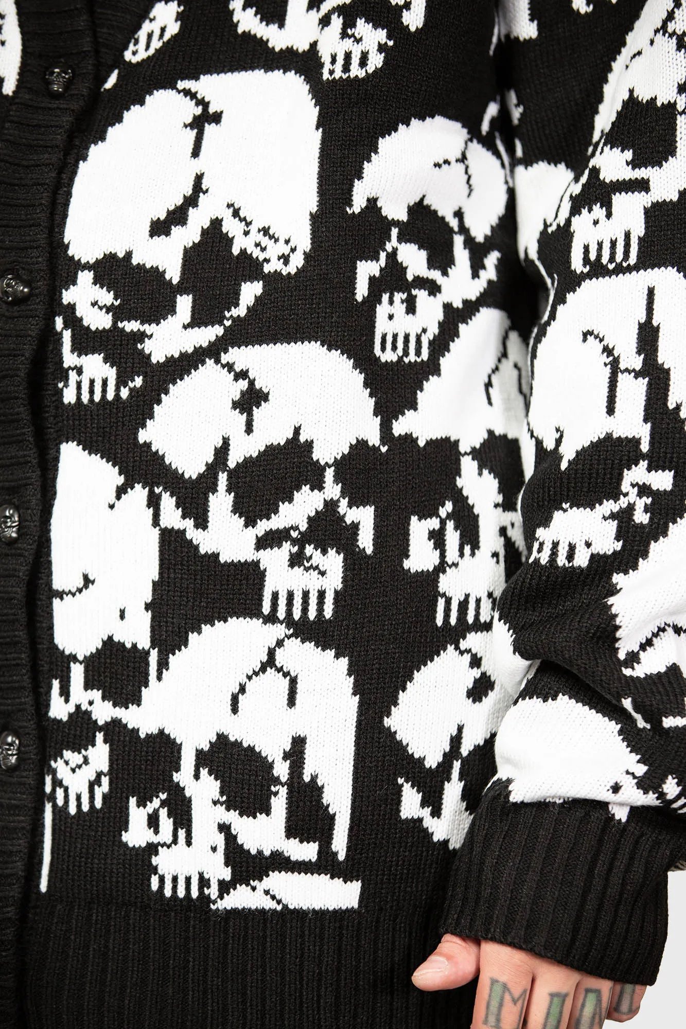 Bone Idle Cardigan sold by Killstar product image thumbnail 4