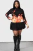 Carrie Long Sleeve Top [PLUS] sold by Killstar
