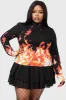 Carrie Long Sleeve Top [PLUS] sold by Killstar