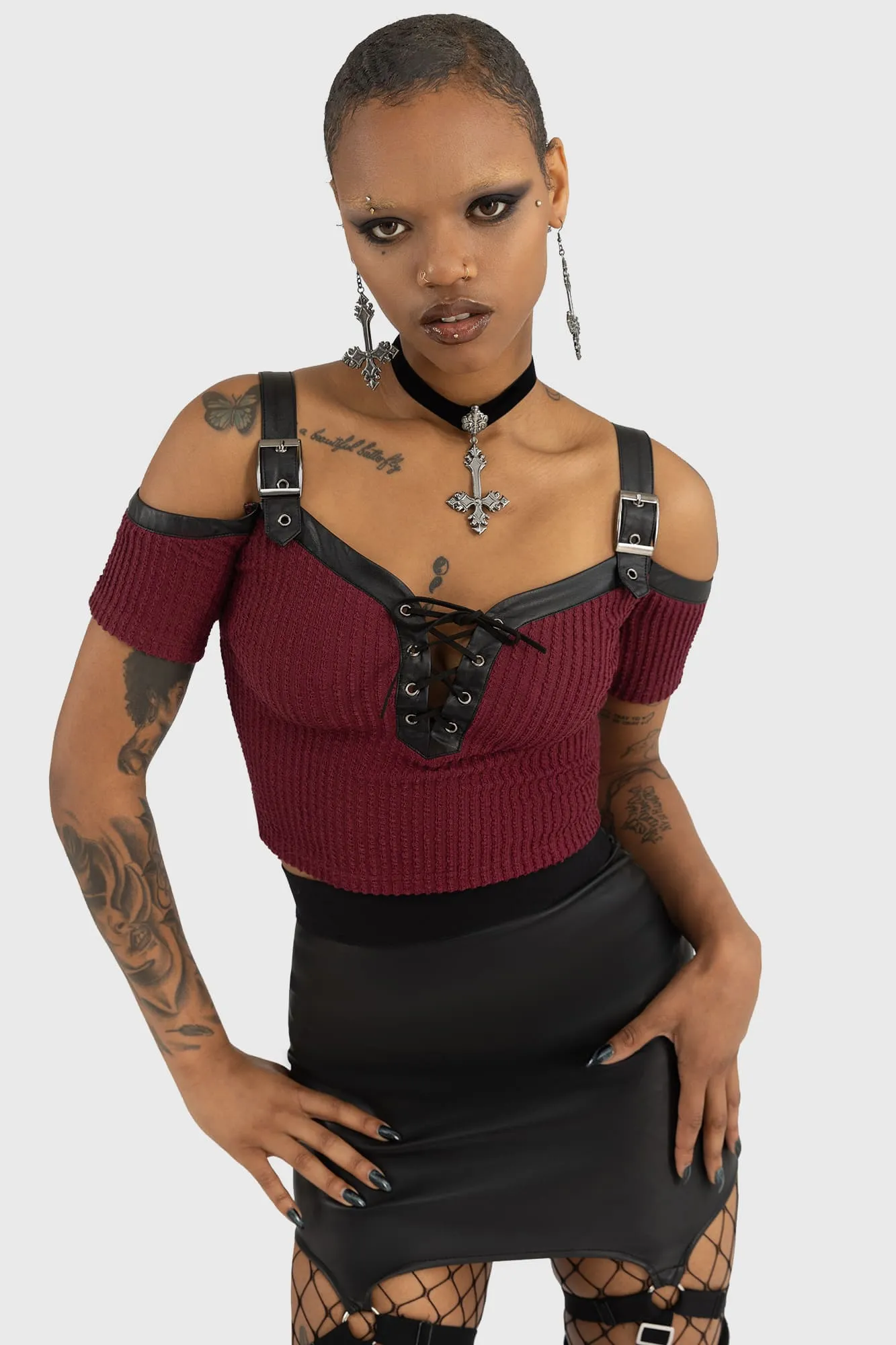 Crossed Fates Choker sold by Killstar product image thumbnail 5