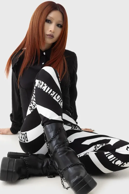 Vertigo Spiral Leggings sold by Killstar