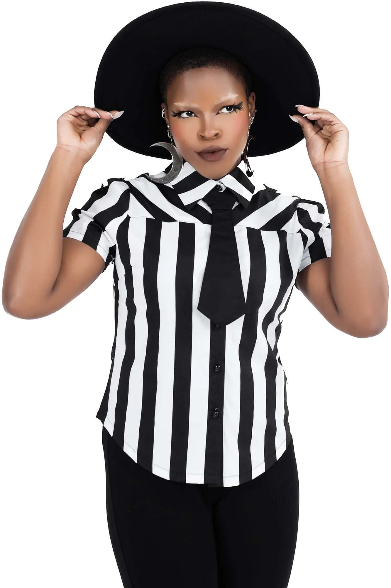 Bloodstripe Shirt - Resurrect sold by Killstar product image thumbnail 2