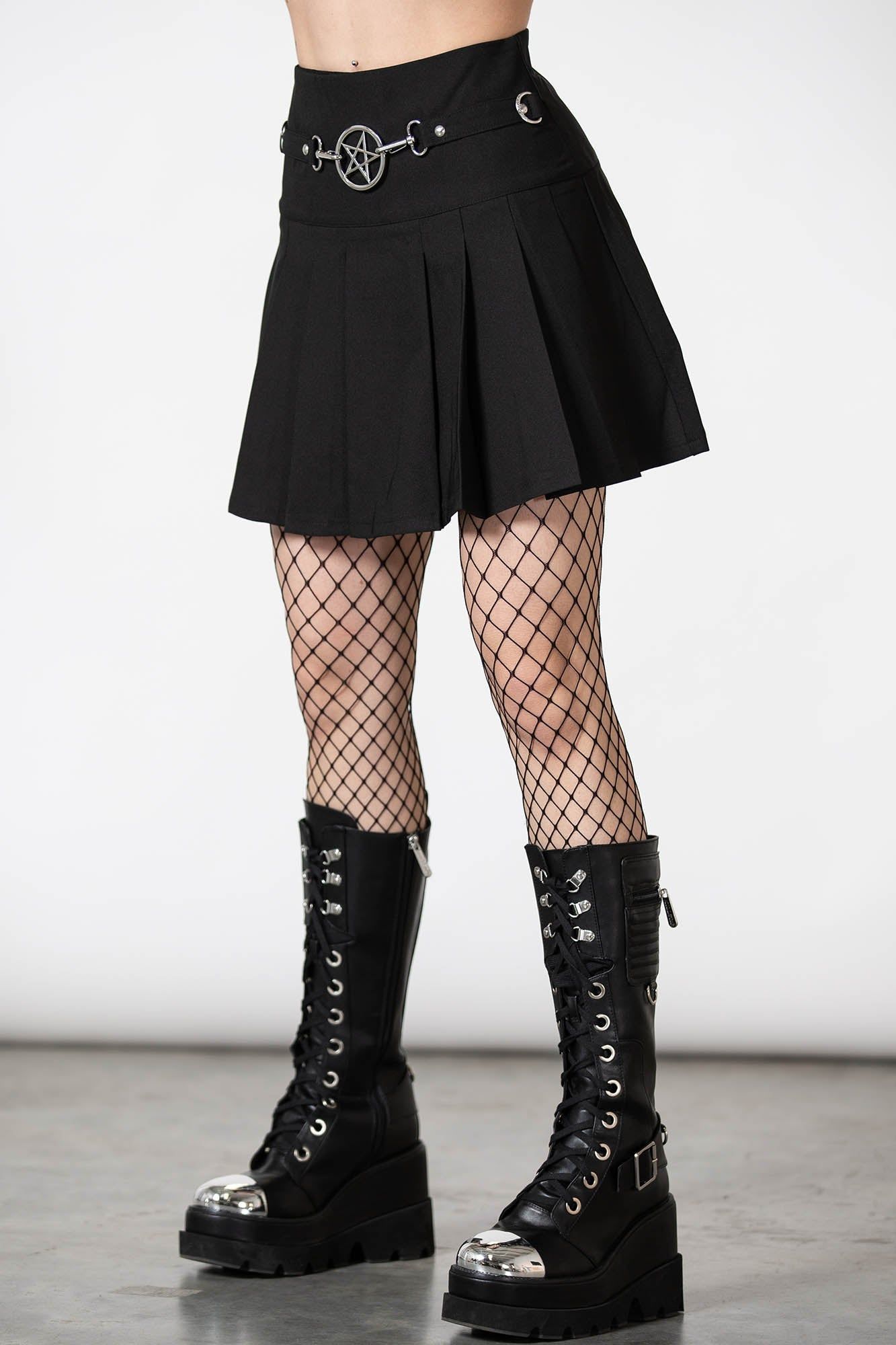 Scary Pleated Skirt Resurrect sold by Killstar product image thumbnail 4