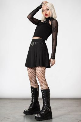 Scary Pleated Skirt Resurrect sold by Killstar