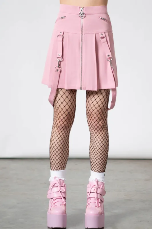 Blaire B*tch Mini Skirt [PASTEL PINK] sold by Killstar