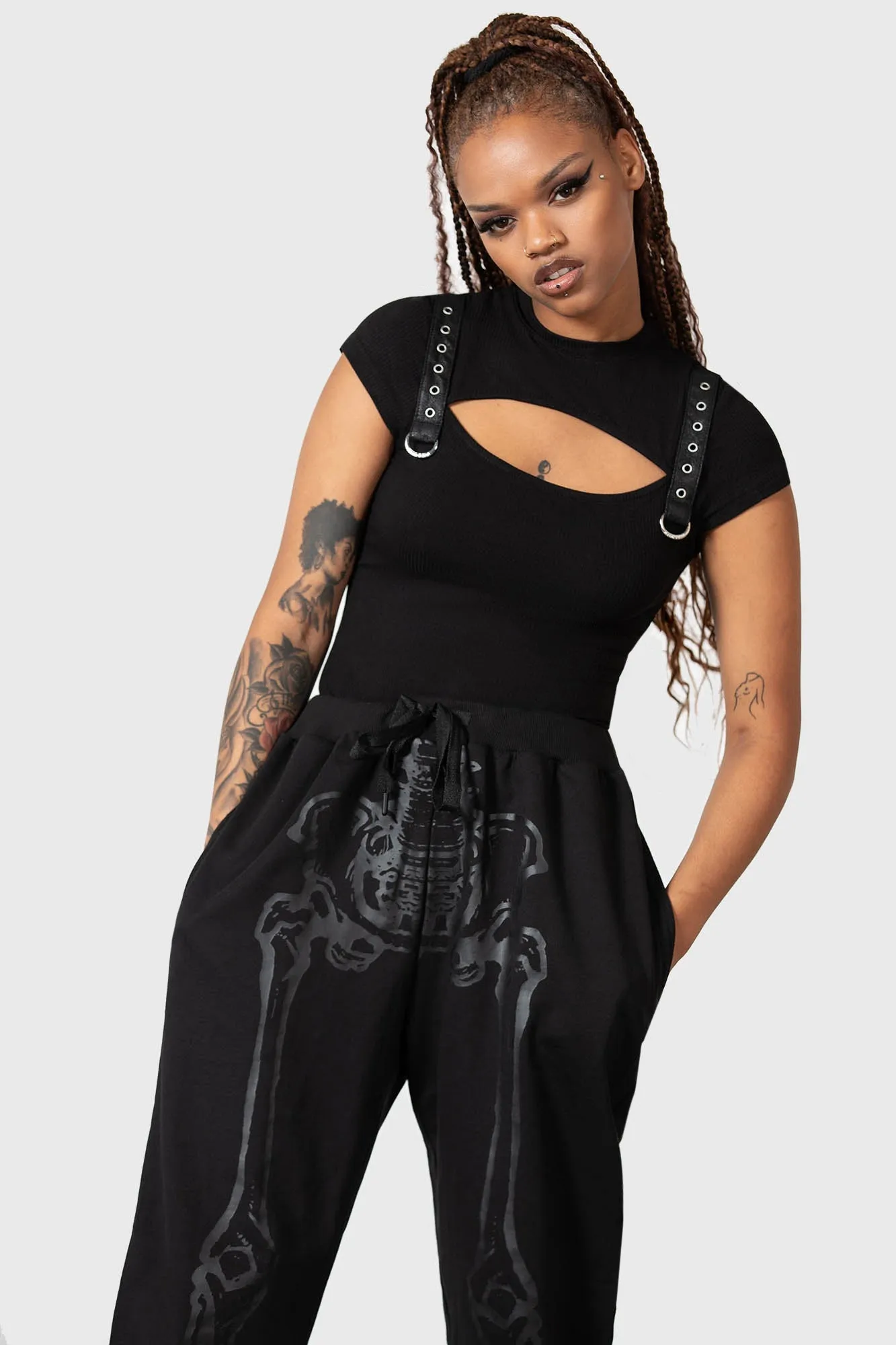 Bone Idle Joggers sold by Killstar product image thumbnail 5