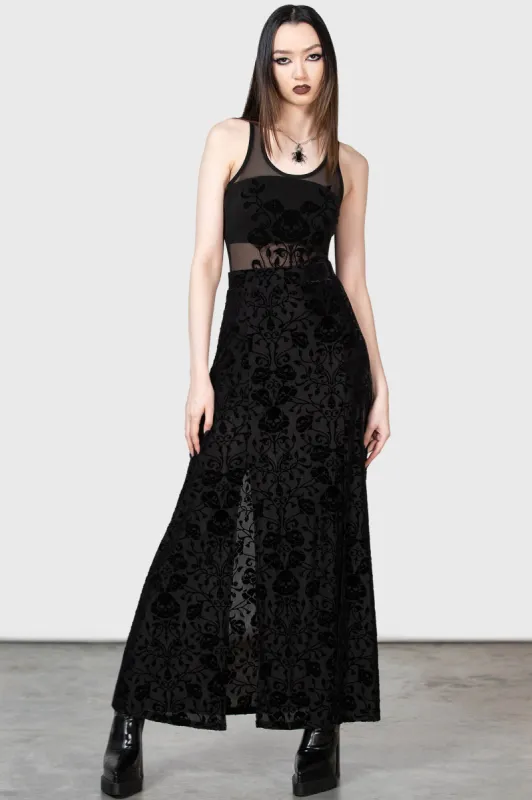 Marlie Maxi Skirt sold by Killstar