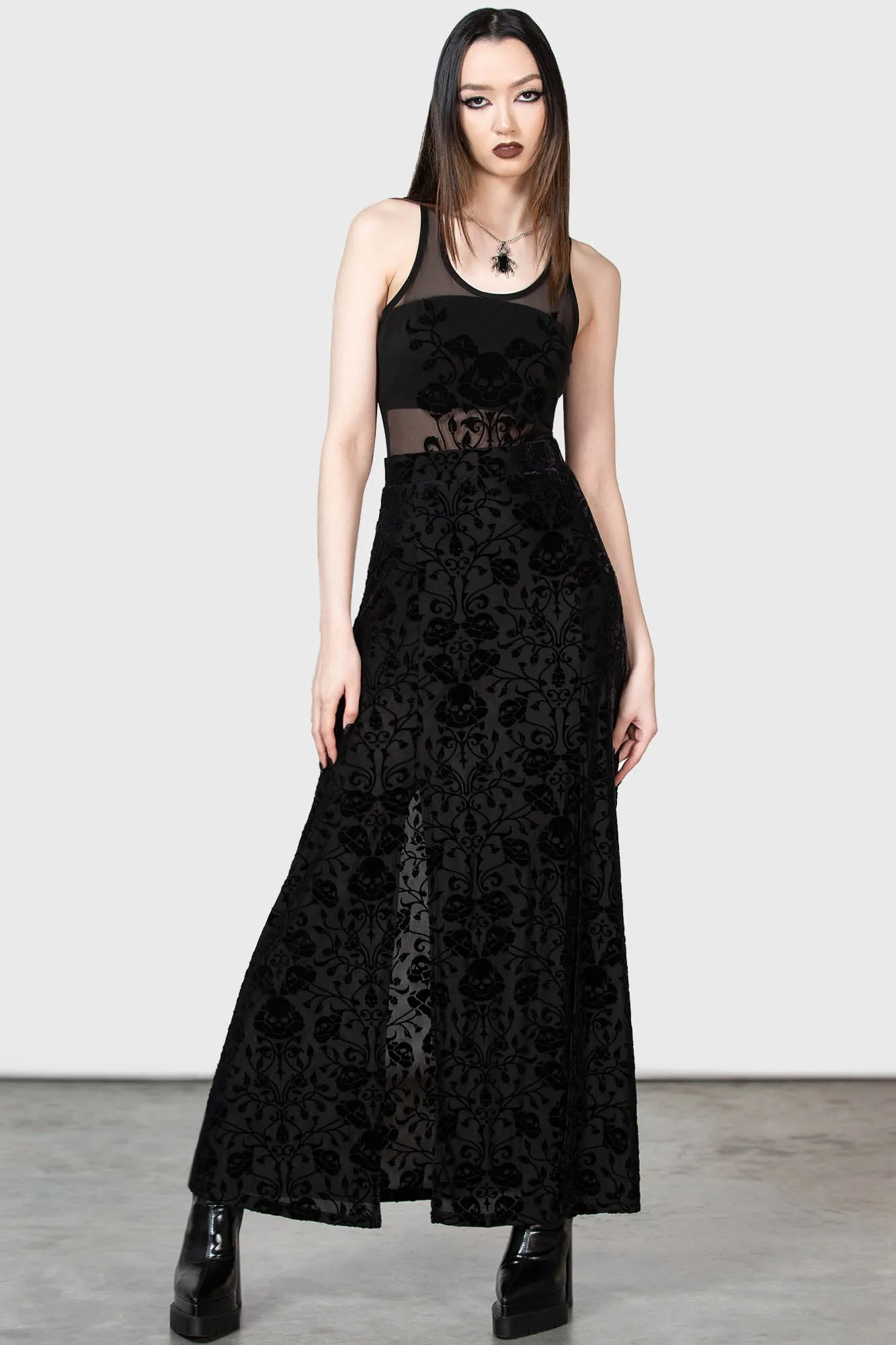 Marlie Maxi Skirt sold by Killstar