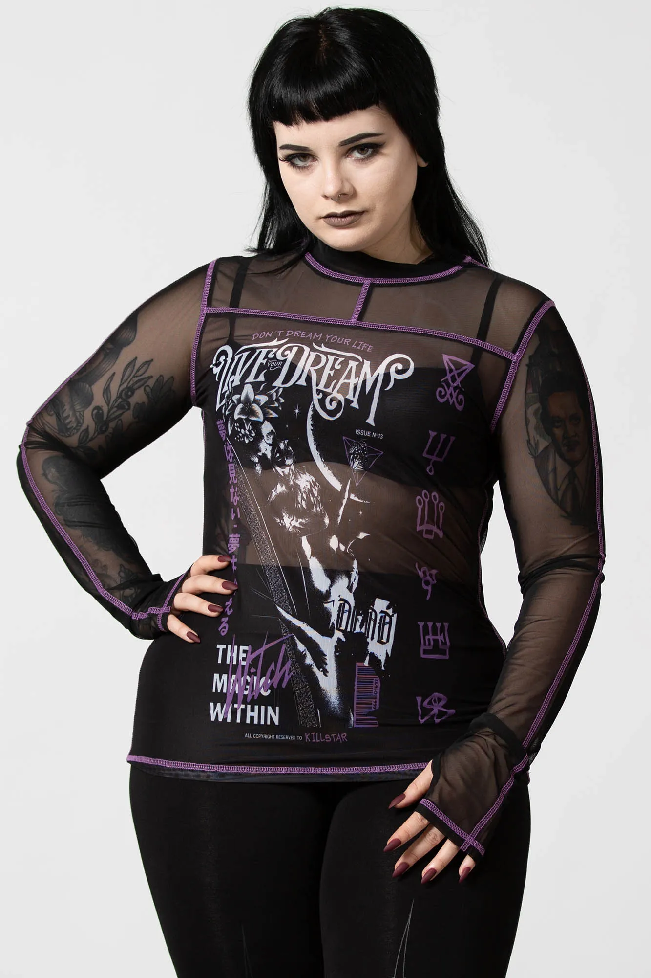 Dream Mesh Top sold by Killstar