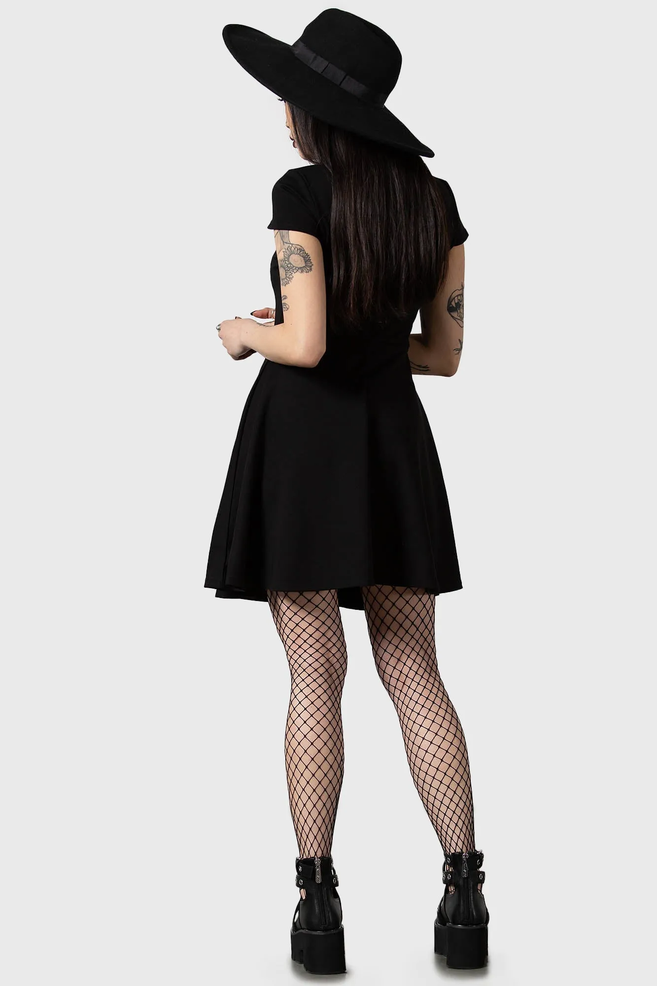 Tied Up Skater Dress sold by Killstar product image thumbnail 4