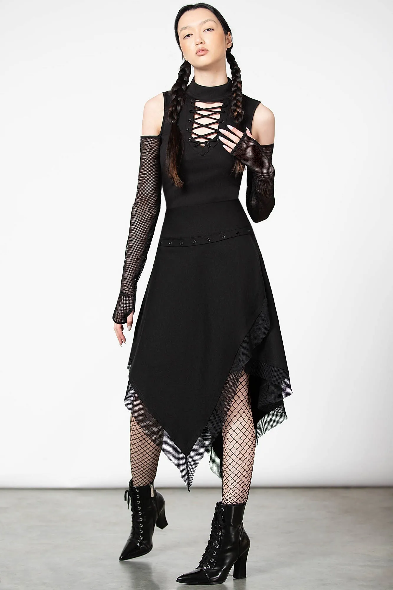 Dark Half Long Sleeve Top sold by Killstar product image thumbnail 2