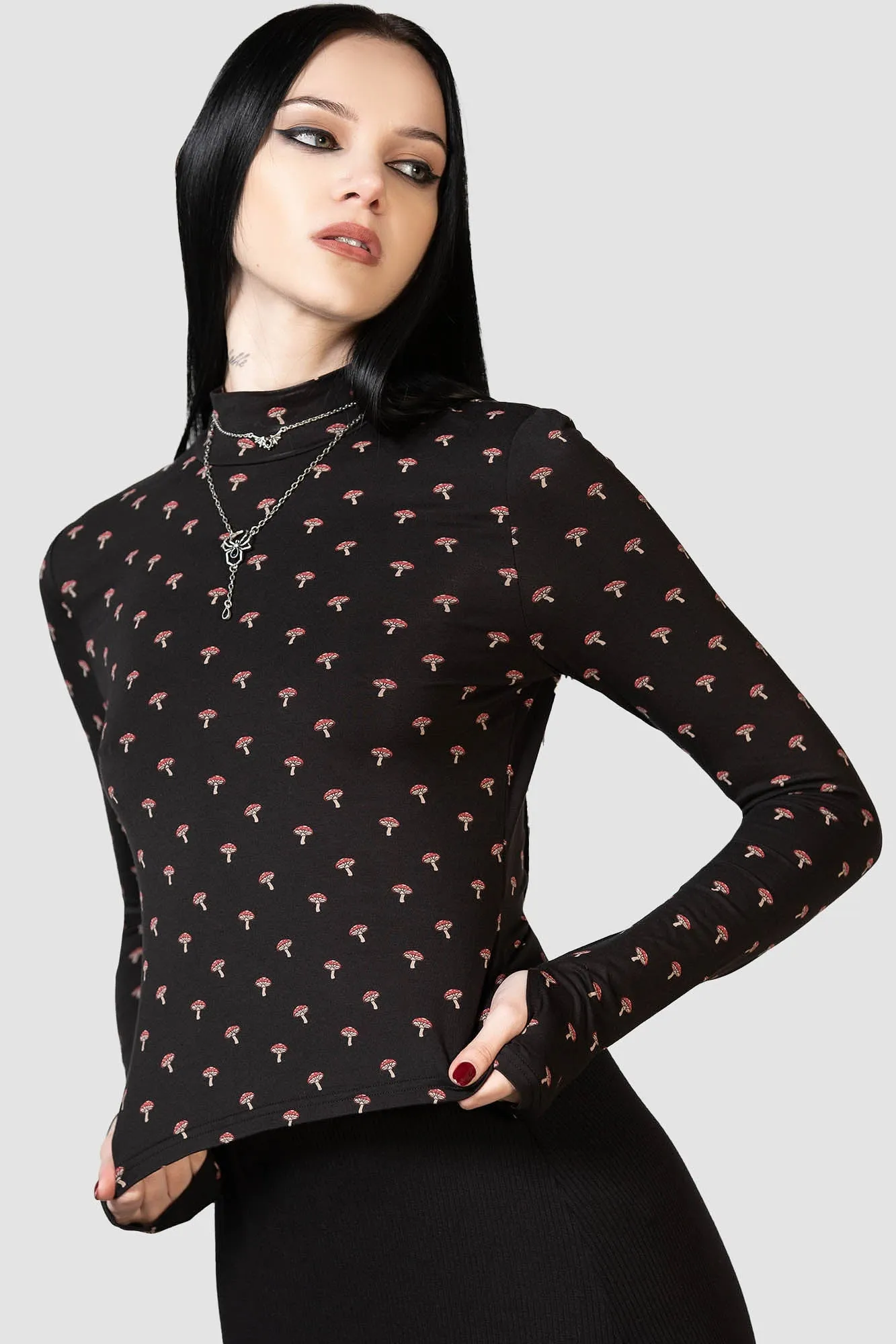 Dapperling Long Sleeve Top sold by Killstar product image thumbnail 2