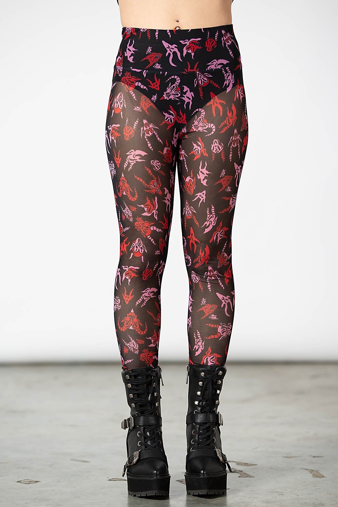 Devilish Leggings Resurrect sold by Killstar product image thumbnail 3