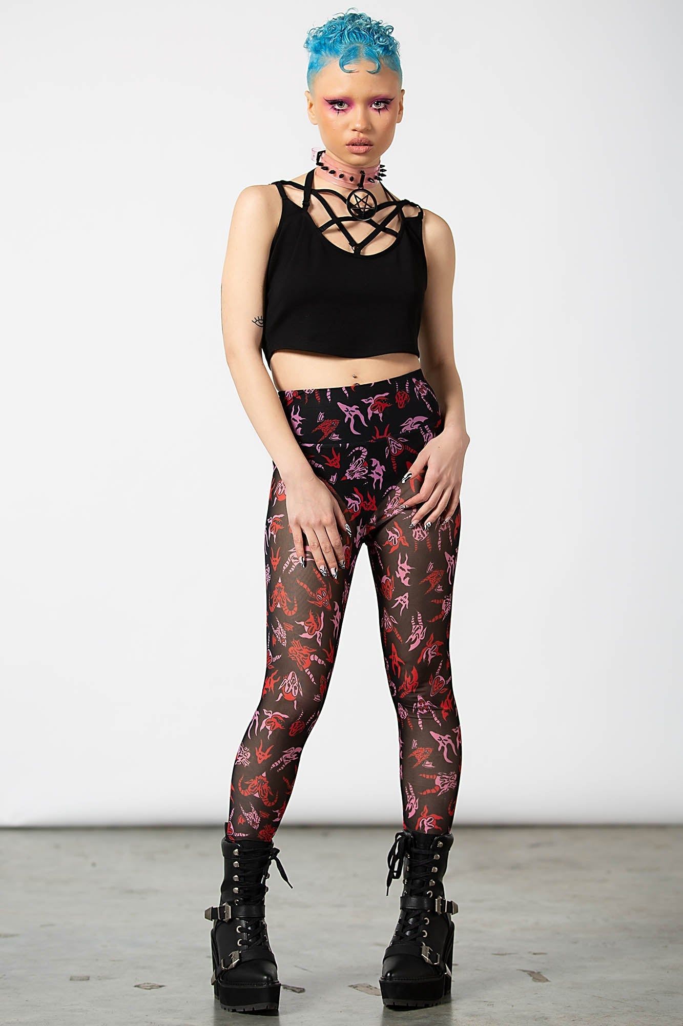 Devilish Leggings Resurrect sold by Killstar product image thumbnail 4