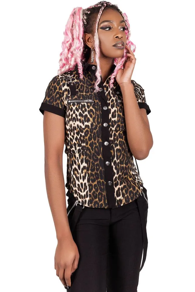 Cat's Meow Cap-Sleeve Shirt - Resurrect sold by Killstar product image thumbnail 2