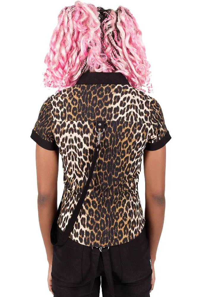 Cat's Meow Cap-Sleeve Shirt - Resurrect sold by Killstar product image thumbnail 3