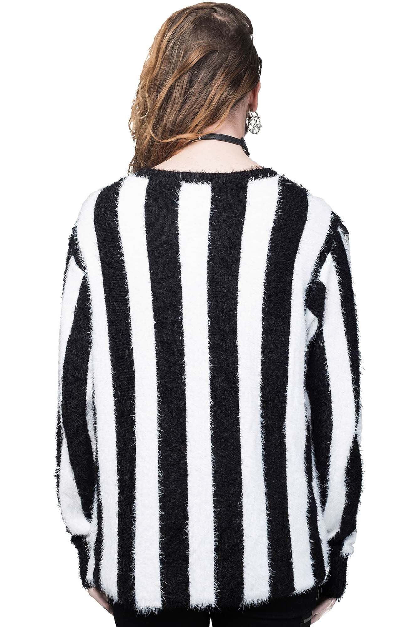 Stripe Me Down Sweater sold by Killstar product image thumbnail 5
