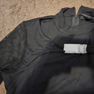 Lazer Beam Fishnet Sleeve Top Resurrect sold by Killstar