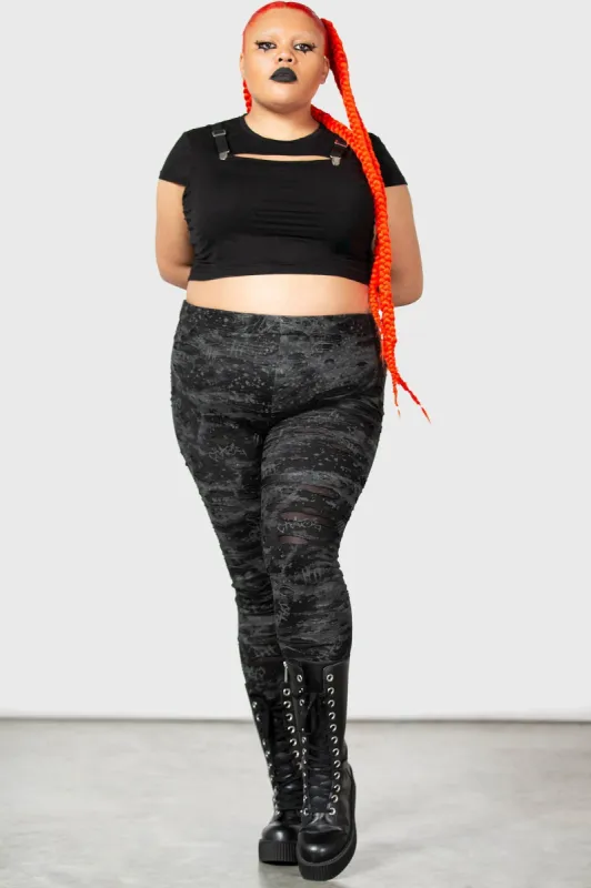 Tightrope Leggings [PLUS] sold by Killstar