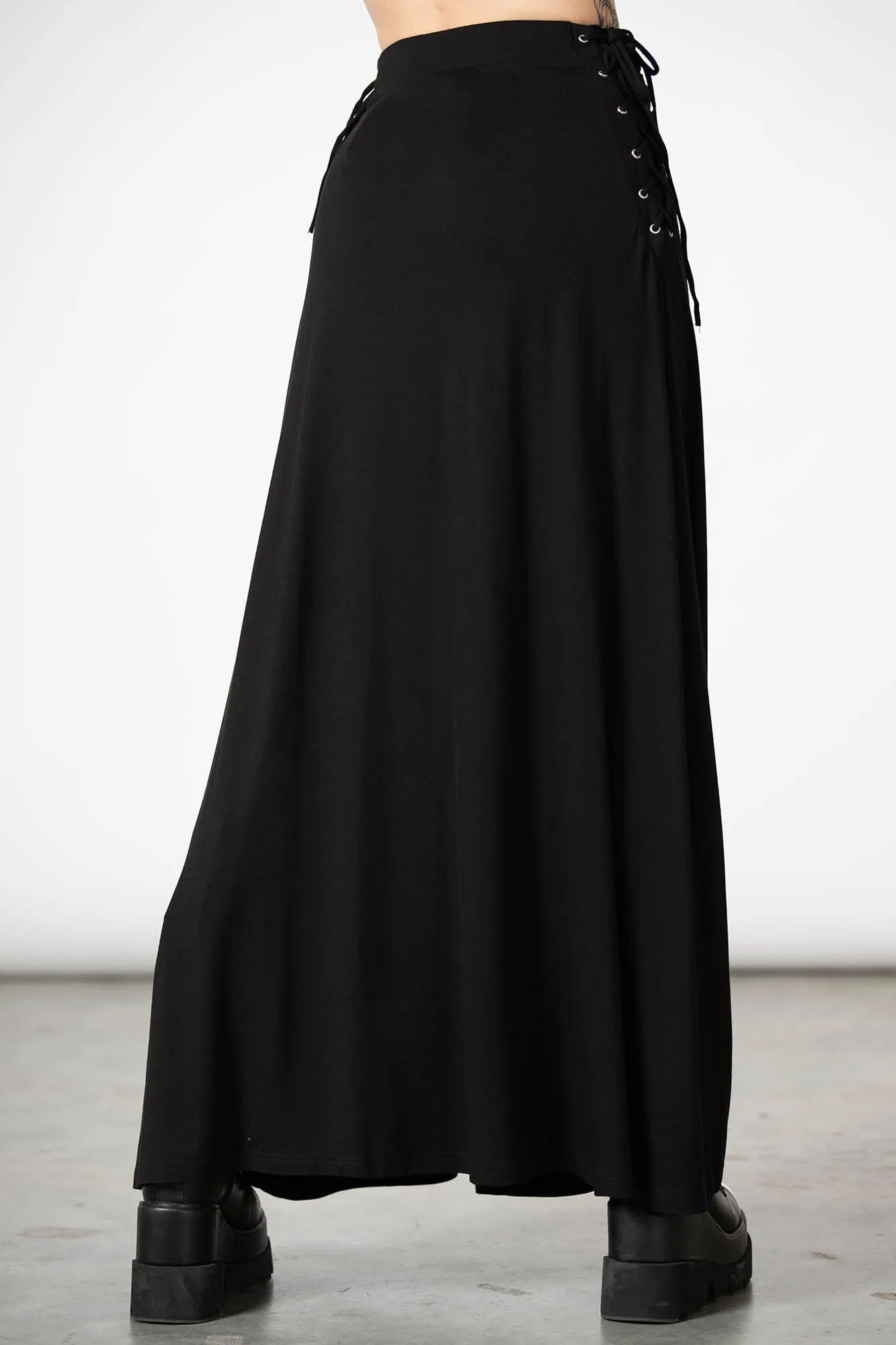 Hellverina Split Maxi Skirt sold by Killstar product image thumbnail 4