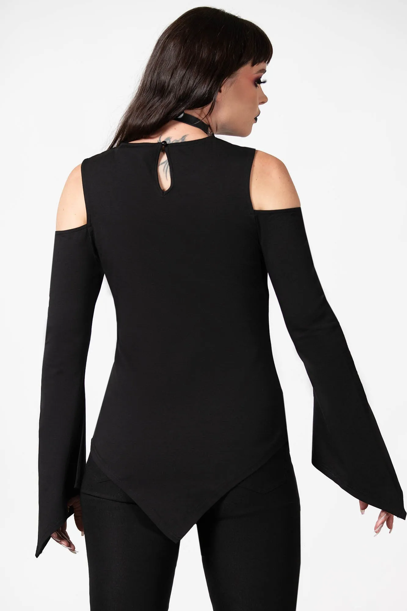 Voxy Cold Shoulder Top - Resurrect sold by Killstar product image thumbnail 4