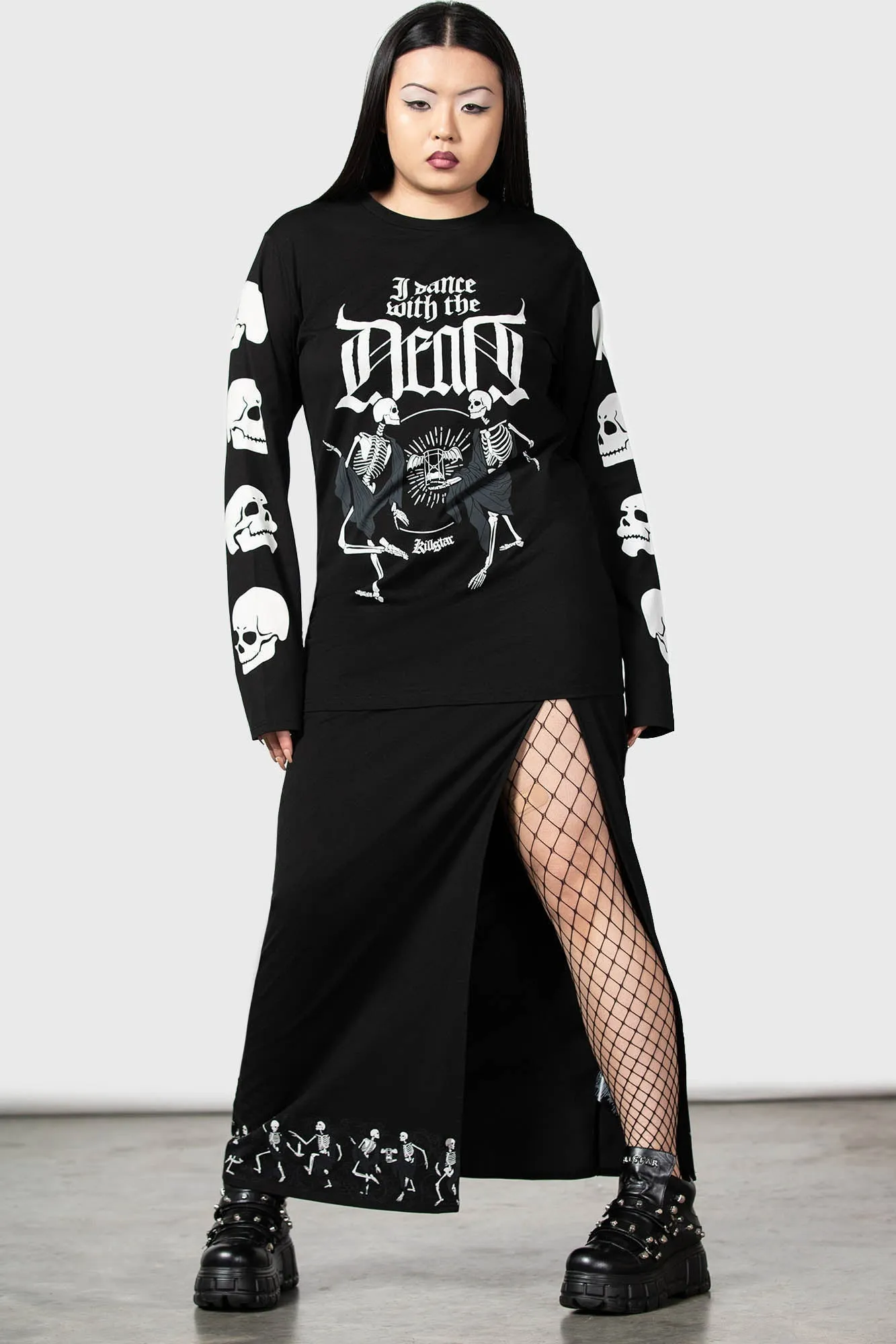 Deathdanse Long Sleeve Top sold by Killstar product image thumbnail 4