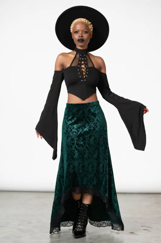 Grailed Maxi Skirt [EMERALD] sold by Killstar