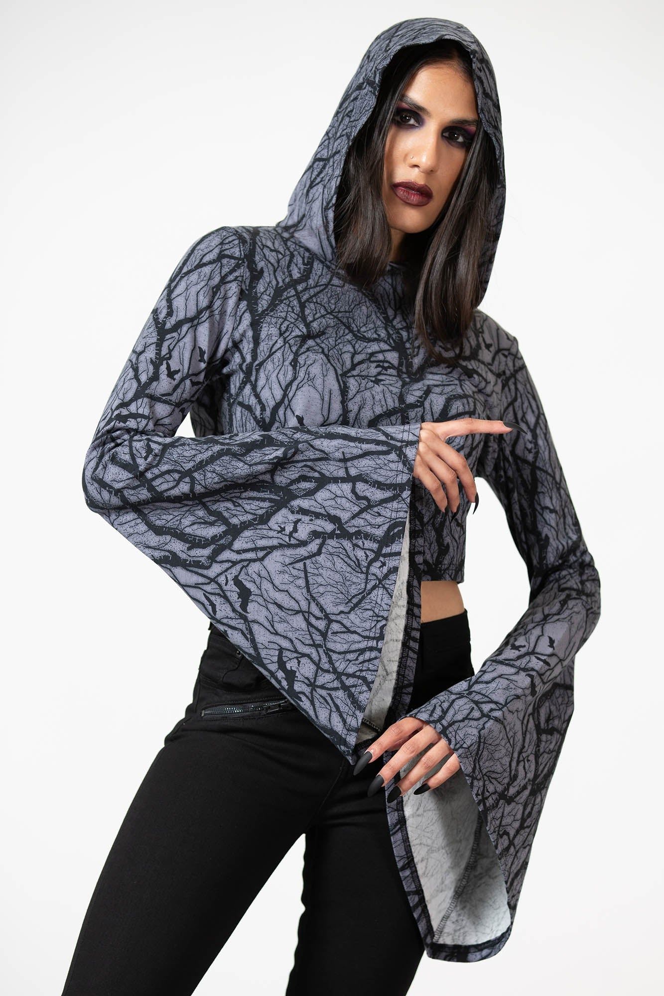 Hexmoon Cropped Hoodie sold by Killstar product image thumbnail 2