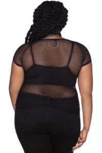 Wildchild Fishnet Top [B] [PLUS] sold by Killstar
