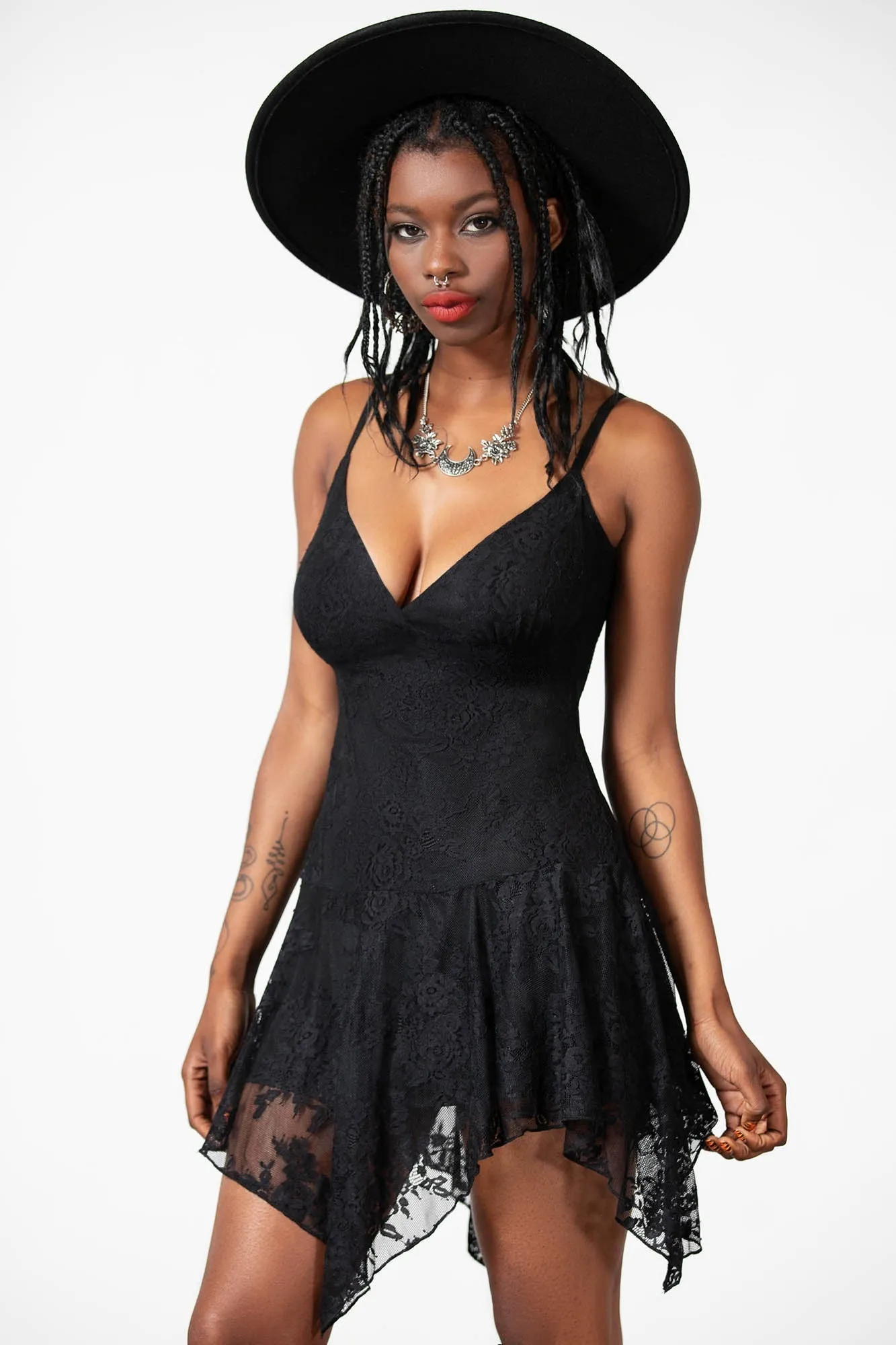 Moss Flower Lace Dress sold by Killstar product image thumbnail 3