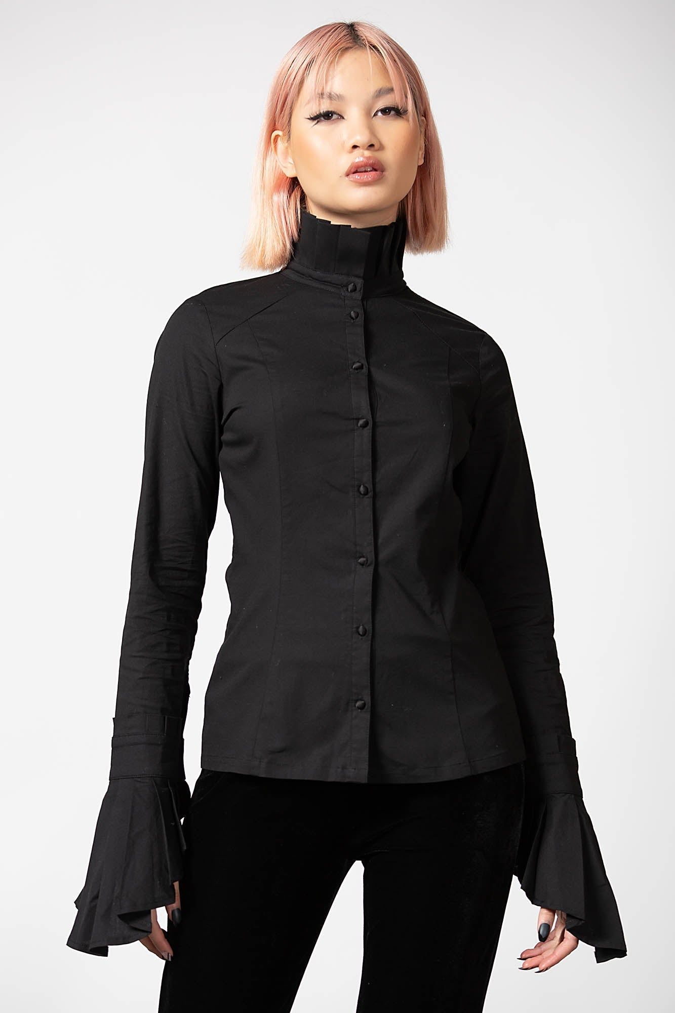 Feronia Button-Up Shirt Resurrect sold by Killstar