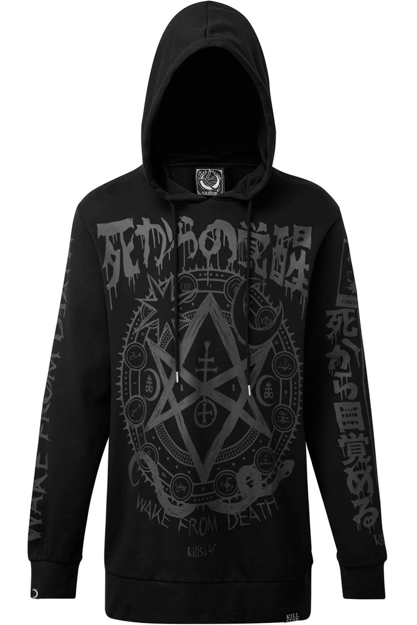Wake from Death Hoodie sold by Killstar product image thumbnail 3