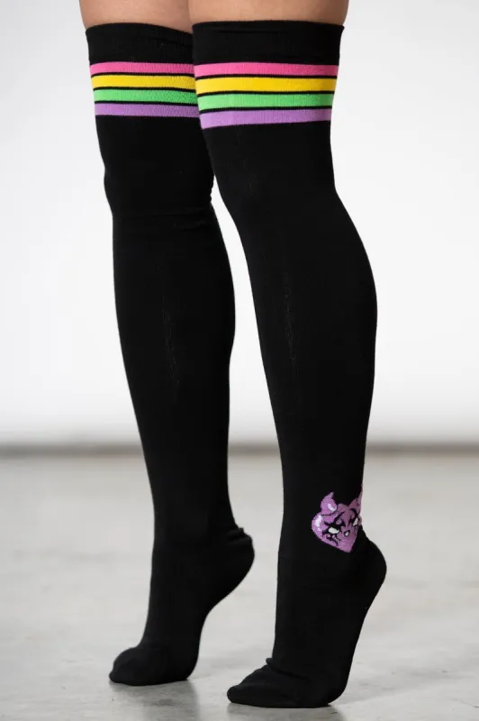 Fantasy Thigh-High Socks - Resurrect sold by Killstar