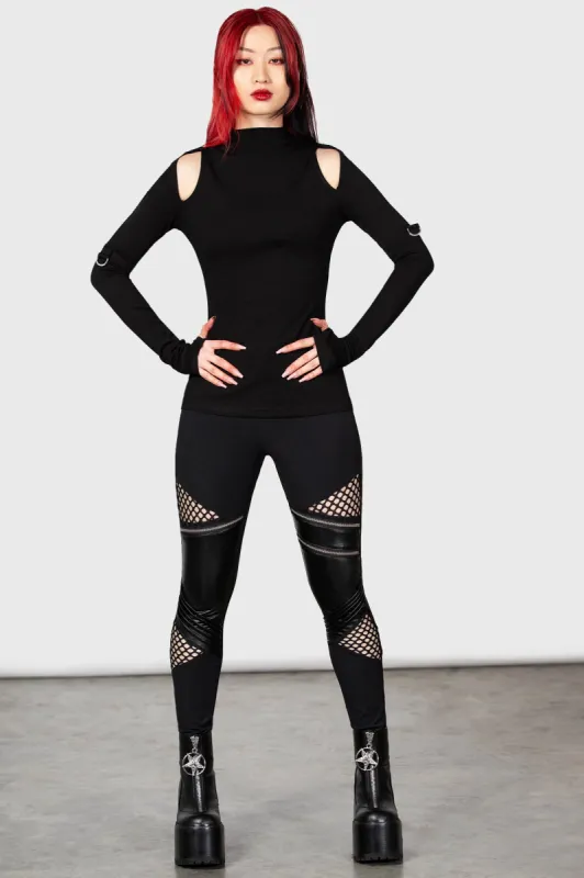 Neo Noir Leggings sold by Killstar