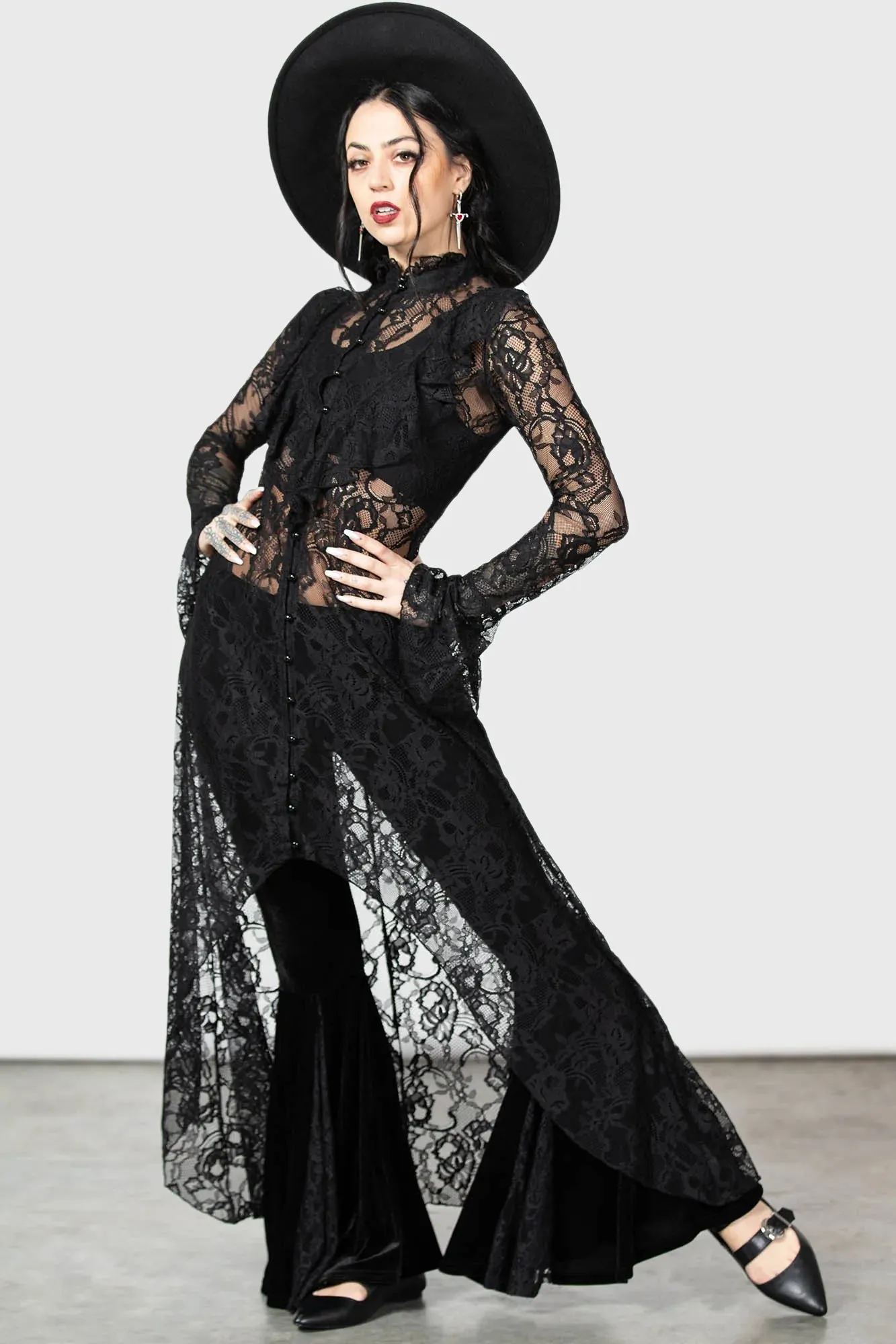 Condolences Maxi Shirt Dress sold by Killstar product image thumbnail 2