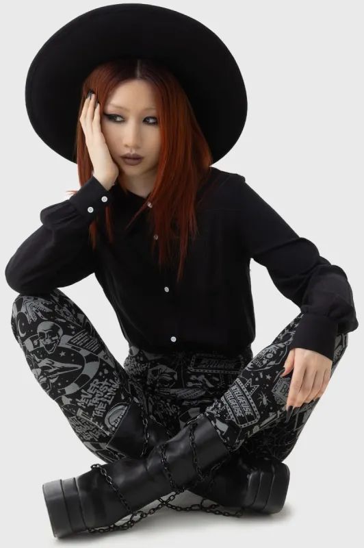 Never Trust The Living Leggings sold by Killstar