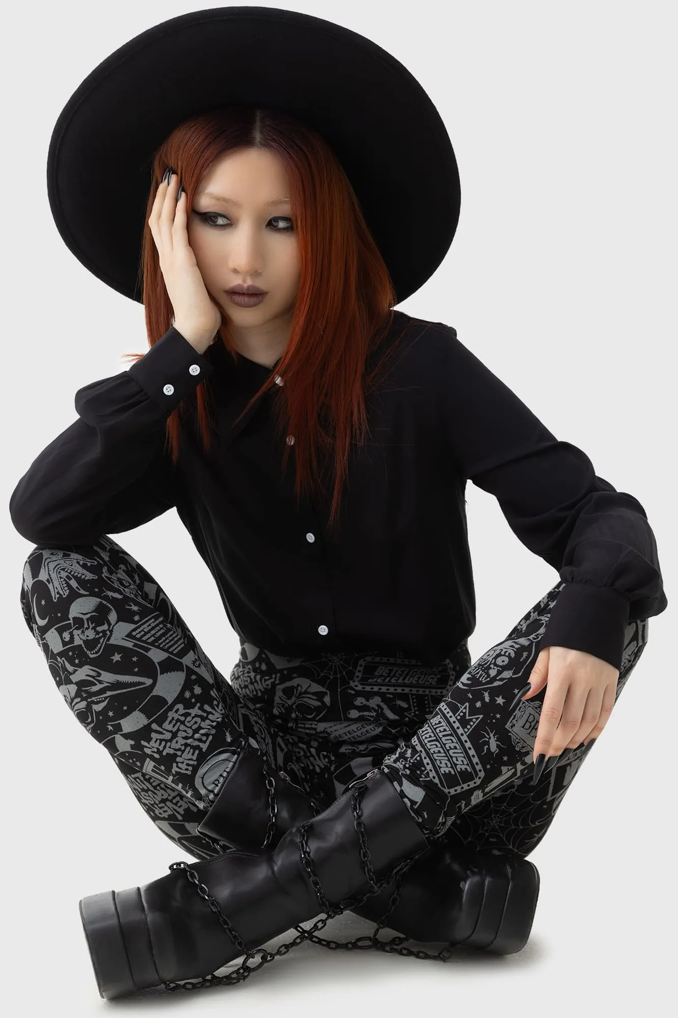 Never Trust The Living Leggings sold by Killstar