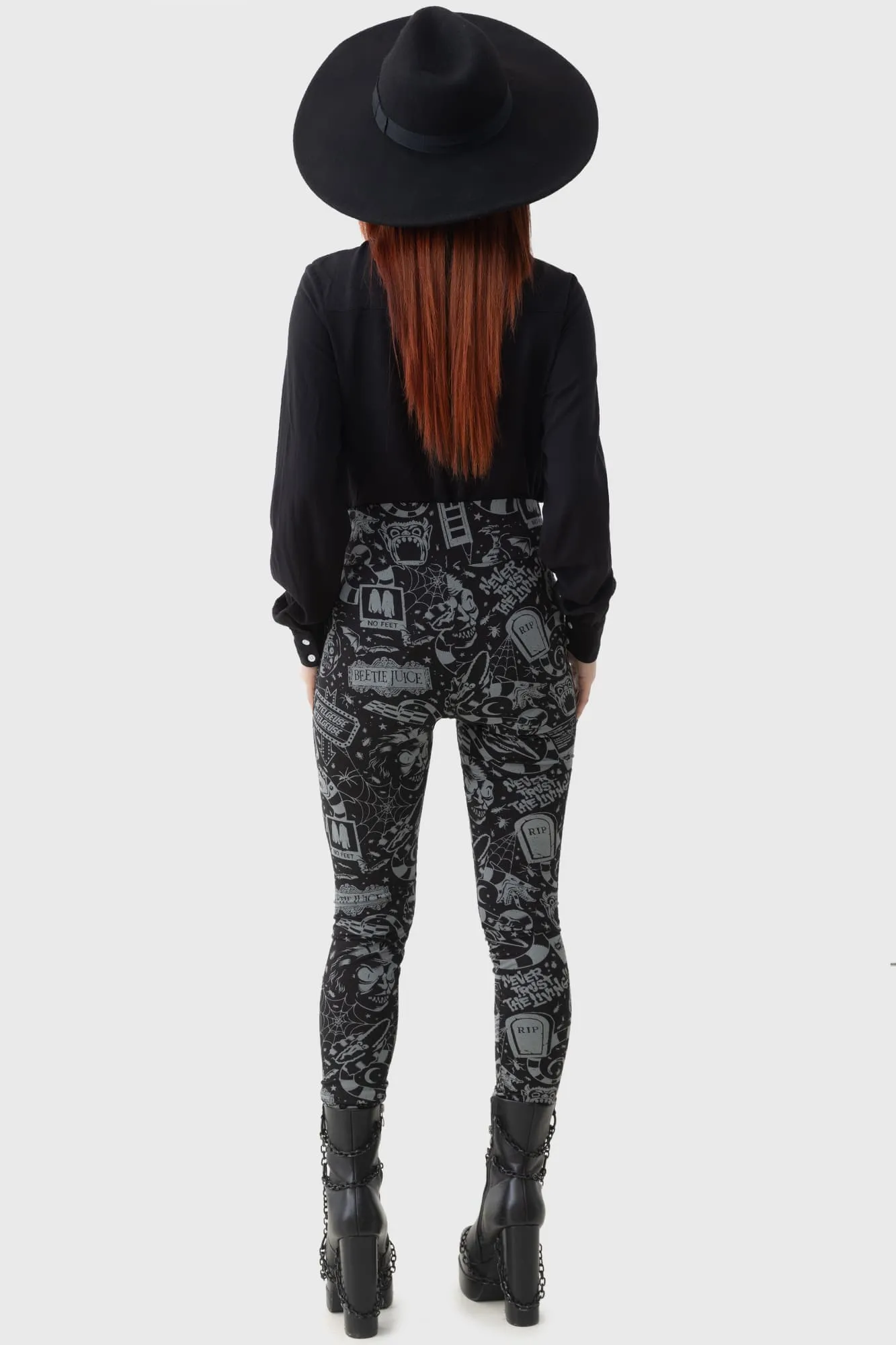Never Trust The Living Leggings sold by Killstar product image thumbnail 5