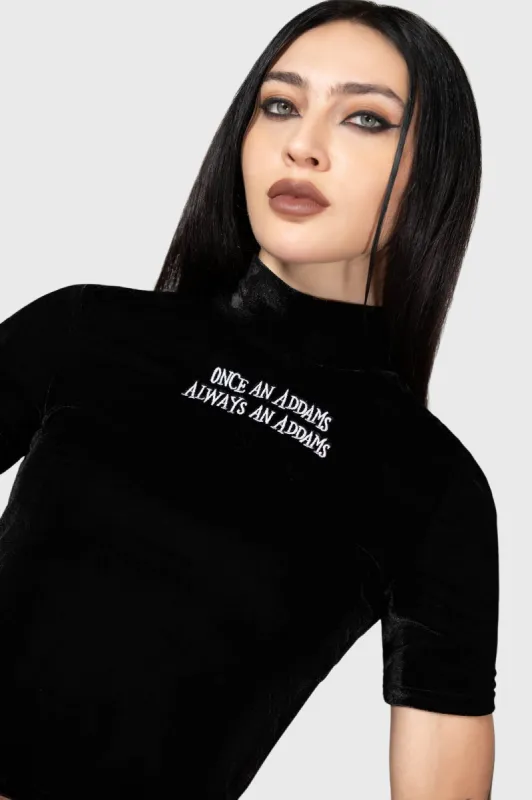 Allergic To Colour Velvet Top sold by Killstar