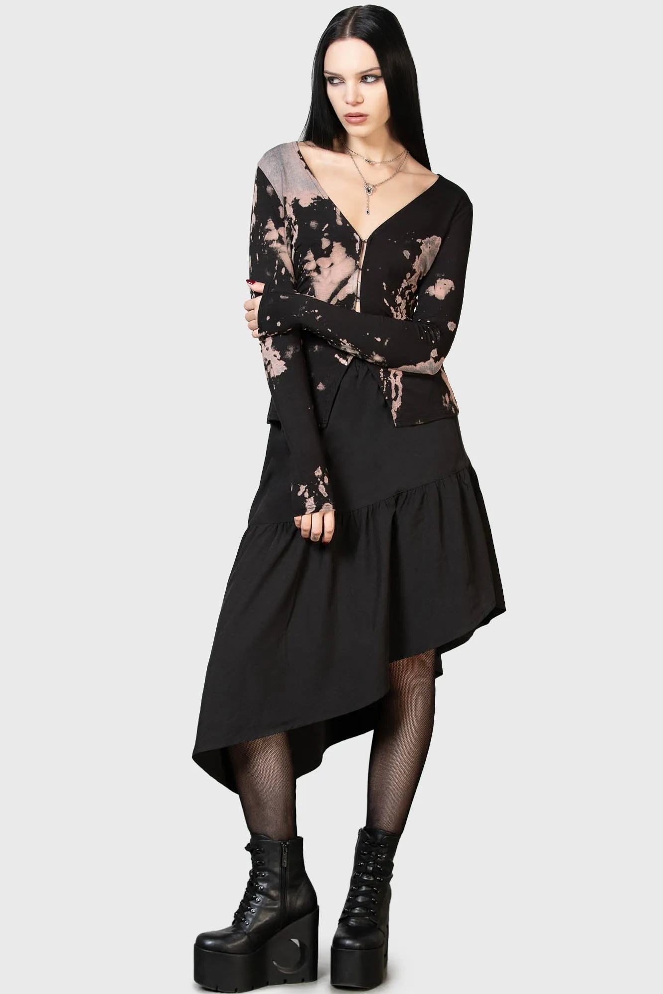 Othalo Midi Skirt sold by Killstar product image thumbnail 2