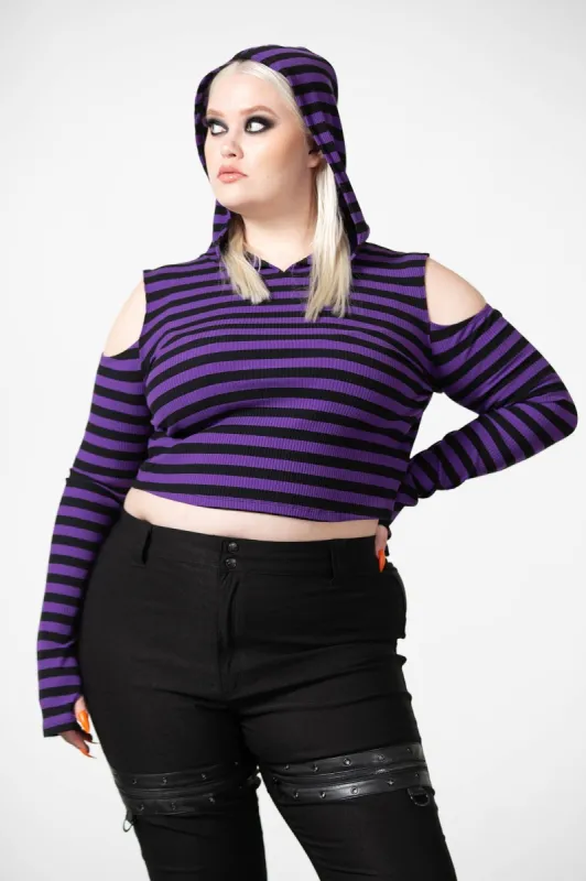 Zephyr Hooded Top [PURPLE] [PLUS] - Resurrect sold by Killstar