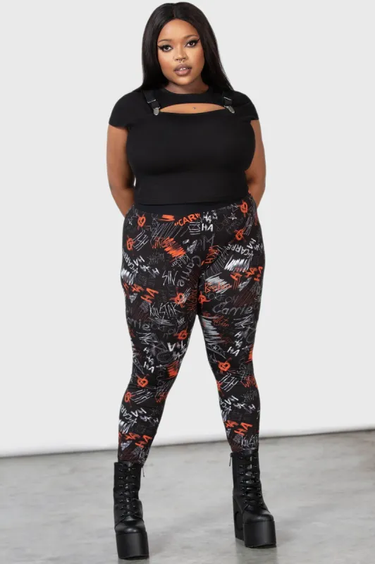 Carrie Leggings [PLUS] sold by Killstar
