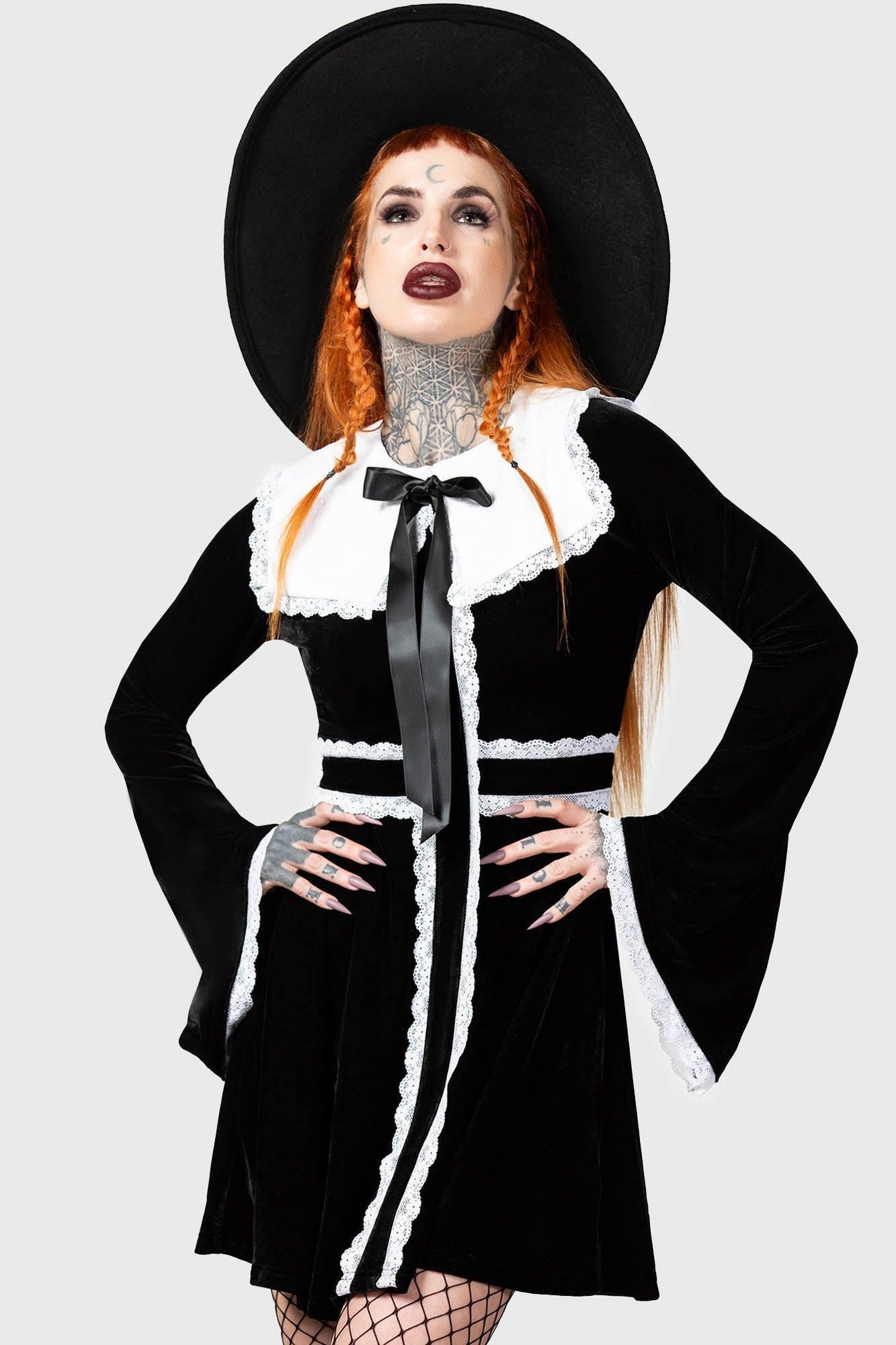 Infinity Coven Long Sleeve Dress Resurrect sold by Killstar product image thumbnail 5