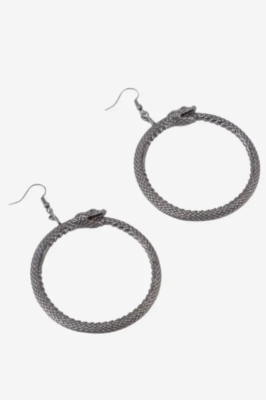 Ouroborous Curse Earrings sold by Killstar