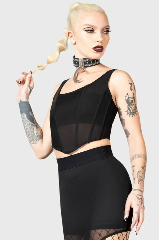 Asterim Mesh Top sold by Killstar