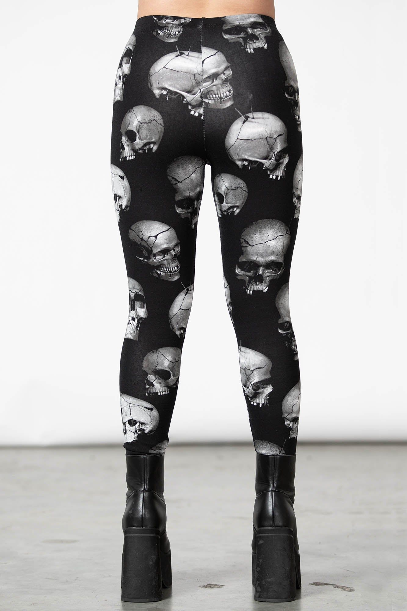 Headcase Leggings sold by Killstar product image thumbnail 4