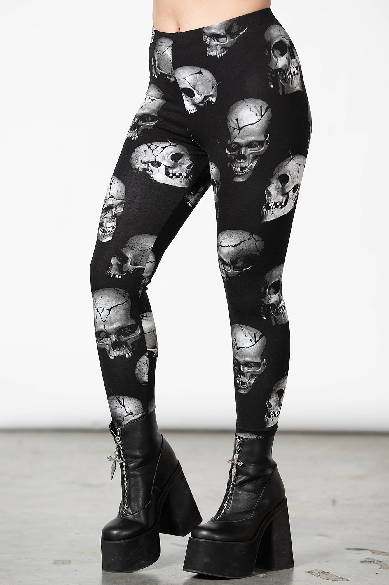 Headcase Leggings sold by Killstar product image thumbnail 2