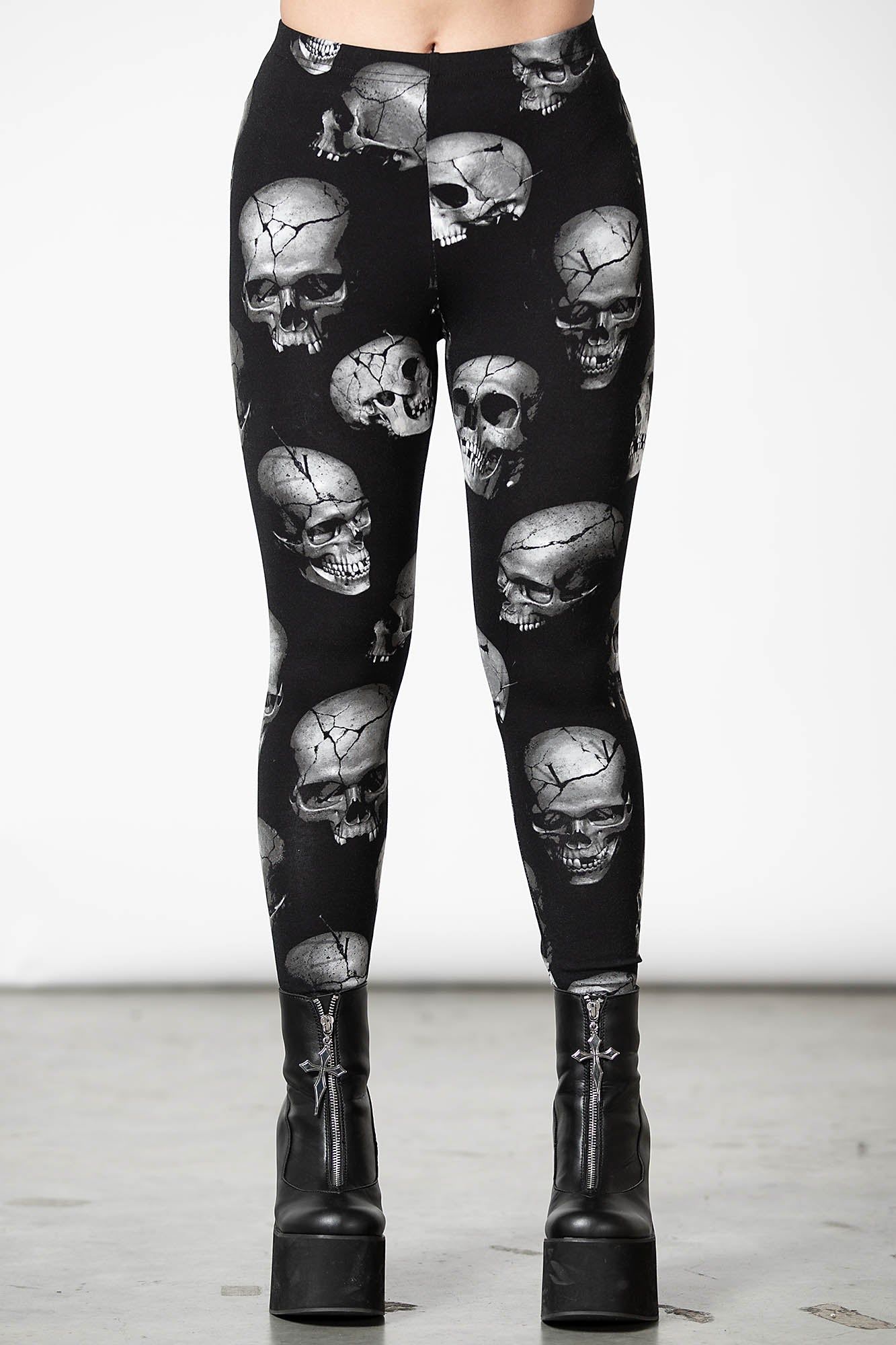 Headcase Leggings sold by Killstar product image thumbnail 3